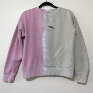 Ariana Grande Sweetener World Tour Split Embroidered Crewneck Sweatshirt